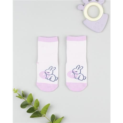 Prénatal antiscivolo bimba rosa coniglio