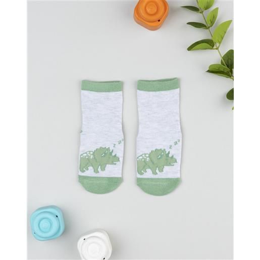 Prénatal antiscivolo bimbo grigio triceratopo