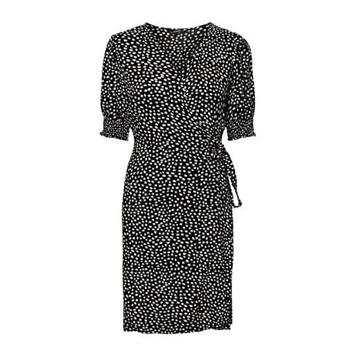 PIECES pctala noos bc-abito da donna a 2/4 vestito, black/aop: dot, x-large