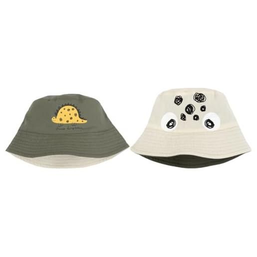 Chicco, cappello singolo reversibile, modello pescatore, bimbo (it, età, 24 mesi, verde militare/beige)