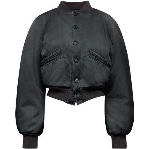 MM6 Maison Margiela bomber crop - nero