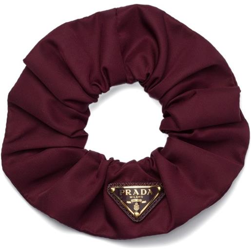 Prada elastico per capelli con logo - rosso