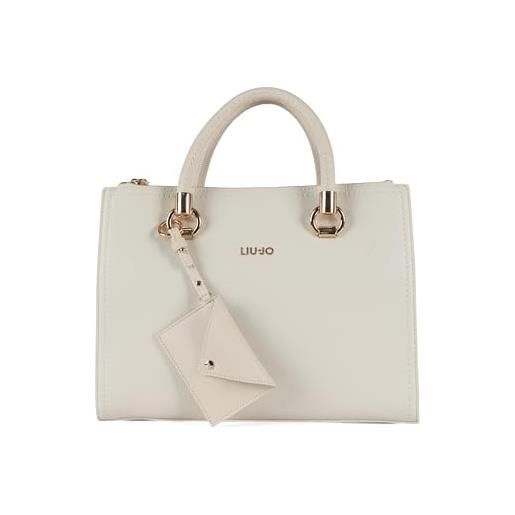 Liu Jo Jeans liu jo borsa a bauletto aa5008 e0058 borsa a bauletto con stampa bottalata nera e un design essenziale. 