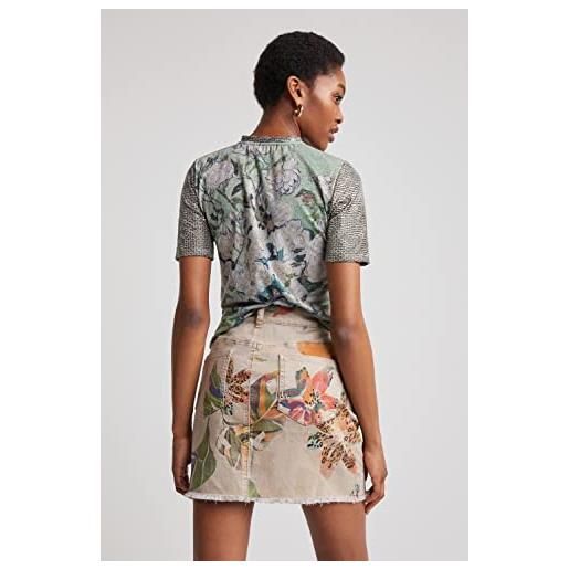 Desigual ts_beatrice t-shirt, black, s da donna