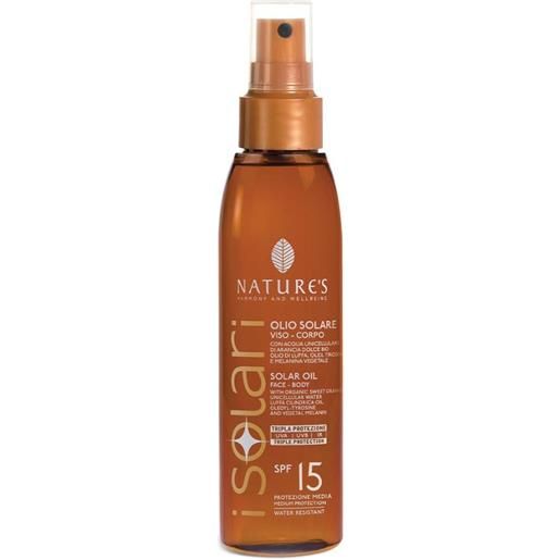 BIOS LINE SpA nature's sol olio solare spf15