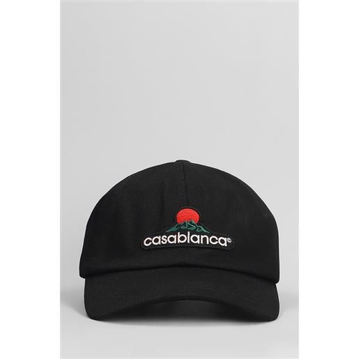 Casablanca cappello in cotone nero