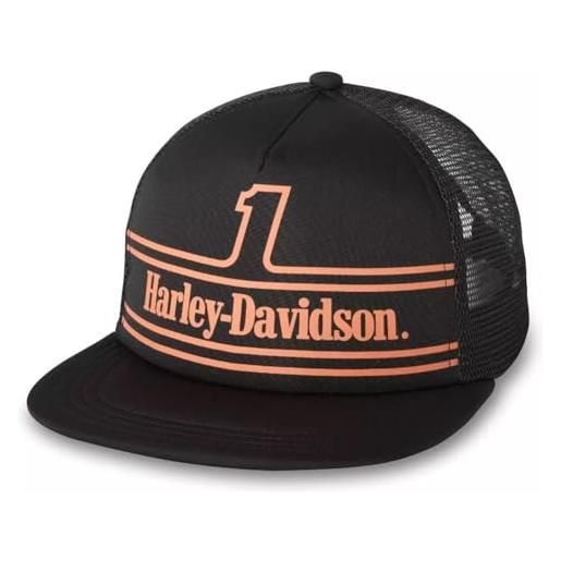 HARLEY-DAVIDSON berretto da baseball unisex #1 racing con chiusura a bottone