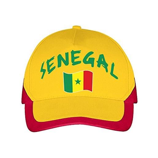Supportershop senegal - maglietta da uomo, uomo, coperchio, 5060542528849, giallo, m