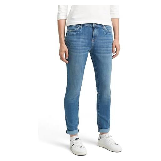TOM TAILOR 1038347 jeans affusolati, 10119-used mid stone blue denim, 29w x 30l donna
