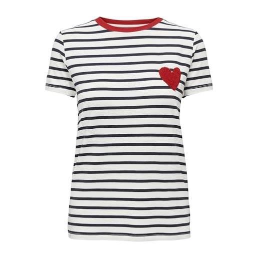 ONLY onlheart - maglietta da donna, cloud dancer 1, s