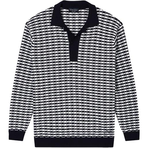 Emporio Armani polo in lana - bianco