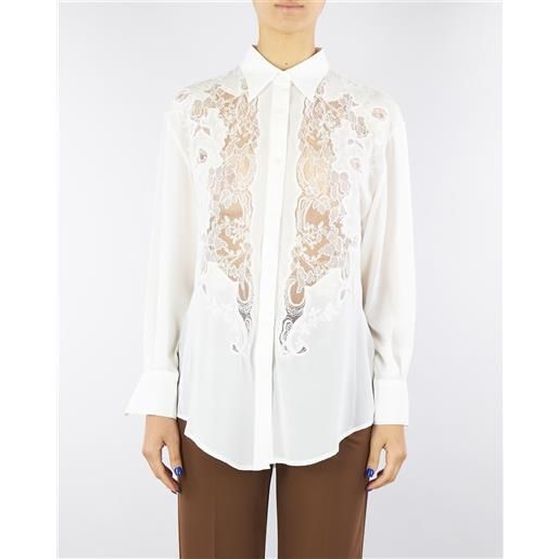NO SECRETS camicia bianco con ricamo
