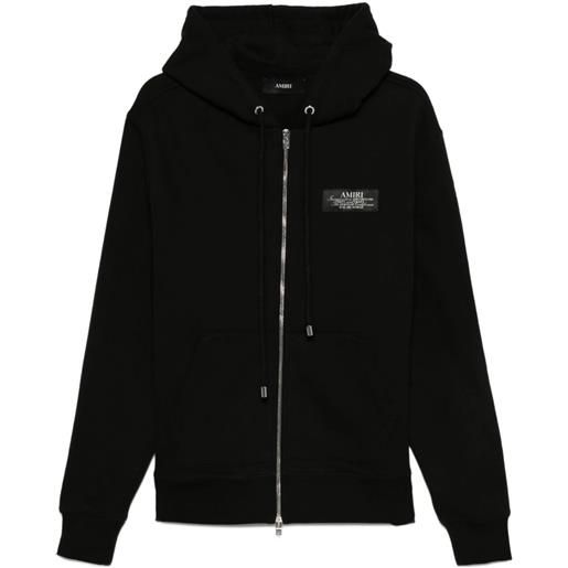 AMIRI felpa spirit con zip e cappuccio - nero