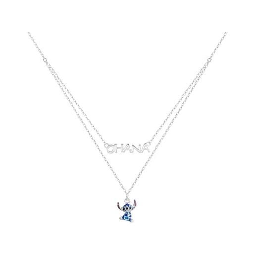 Collana Minnie Mouse In Argento E Oro Rosa: Ciondolo Con Fiocco - Disney N902594TL-18.PH