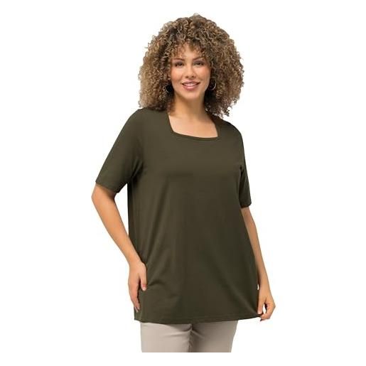 Enmain Donna Maglietta Tunica Scollo V Maniche a 3/4 Top Maglia Manica Lunga Taglie Forti Magliette con Stampata Elegant Autunno Inverno Slim Fit T Shirt,Nero,M