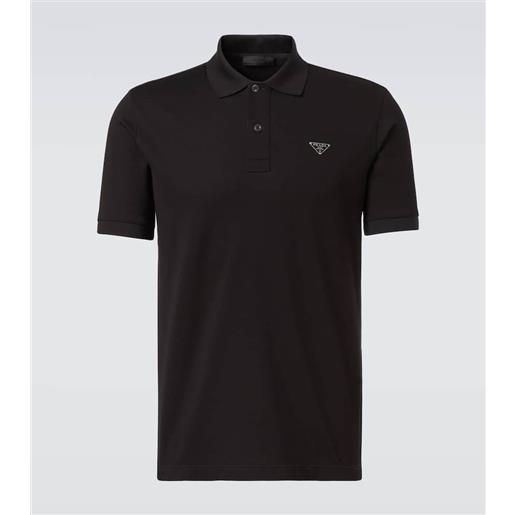 Prada polo in cotone con logo