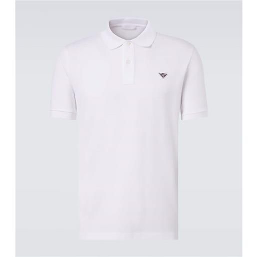 Prada polo in cotone con logo