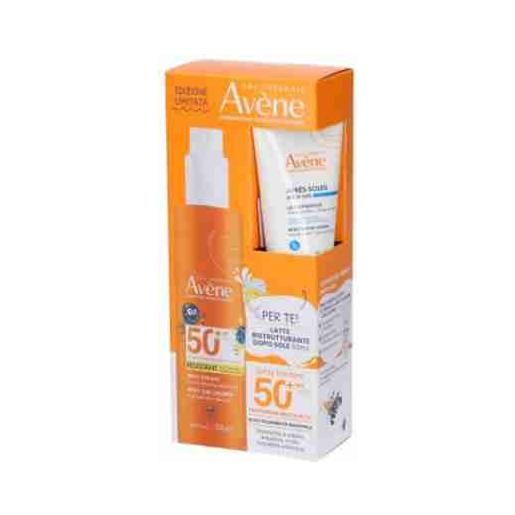 Avene spray solare bambini spf50 200 ml + doposole ristrutturante 50ml