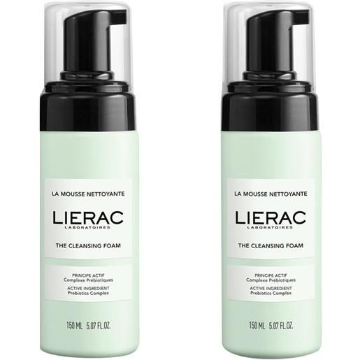 LIERAC (LABORATOIRE NATIVE IT) lierac mousse detergente viso 2 flaconi da 150ml