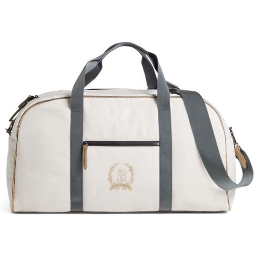 Brunello Cucinelli Kids borsone con ricamo - bianco