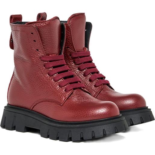 DSQUARED2 KIDS stivali chunky - rosso