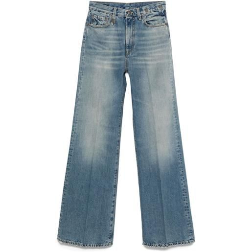 R13 jeans con ricamo - blu