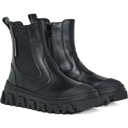DSQUARED2 KIDS stivali chelsea - nero