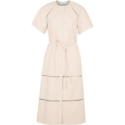 Yves Salomon abito in pelle - toni neutri