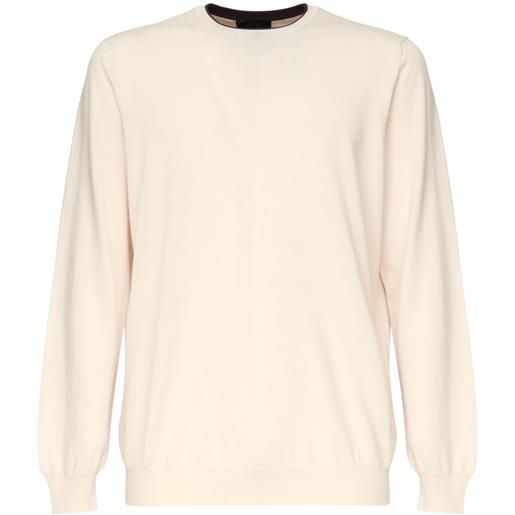 Fay maglione con scollo rotondo - toni neutri