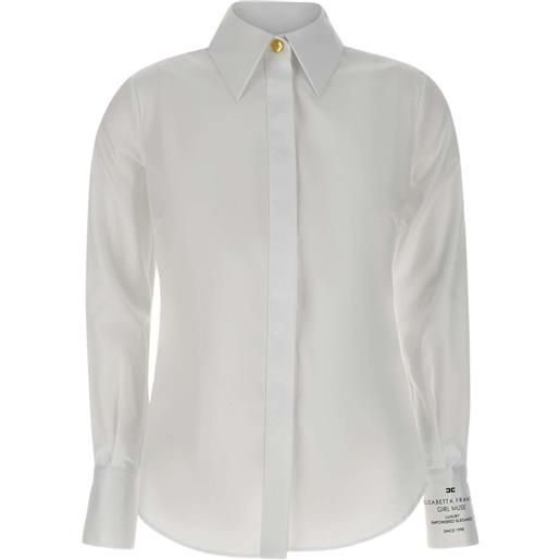 Elisabetta Franchi camicia con colletto classico - bianco