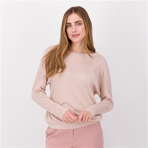 Officina della Moda maglia in costina con lamé