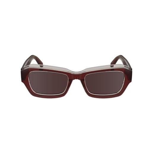 Calvin klein jeans unisex adult sunglasses ckj24608s - red with solid burgundy lens