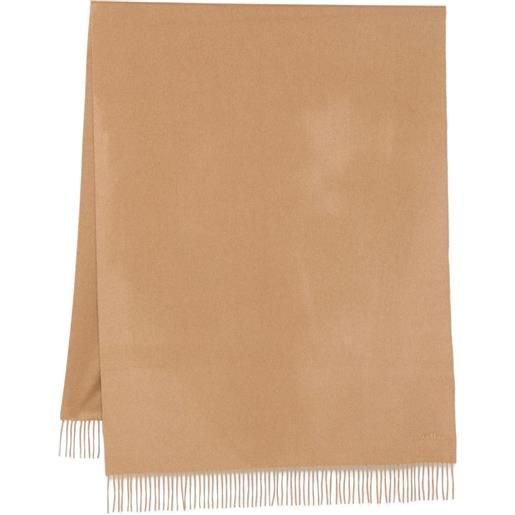 Max Mara sciarpa in cashmere con frange - marrone