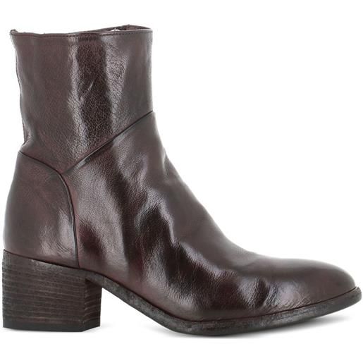 Officine Creative stivali con tacco largo e zip - marrone