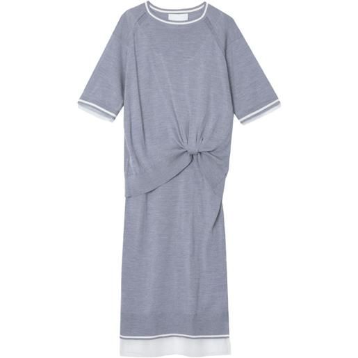 3.1 Phillip Lim abito midi con nodo - grigio