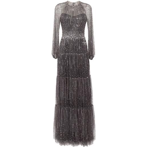 Jenny Packham abito da sera solar - grigio