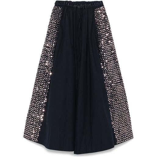 Forte Forte gonna midi con paillettes - blu