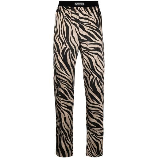 TOM FORD pantaloni pigiama con stampa - nero