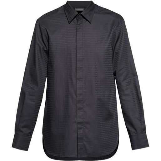 Emporio Armani camicia in cotone - blu