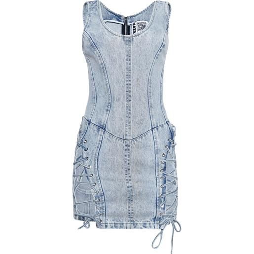 Natasha Zinko abito corto denim - blu