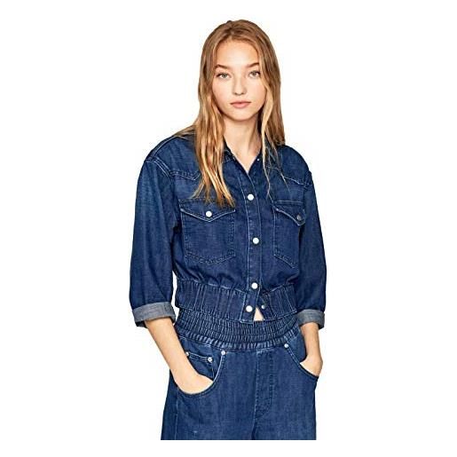 Pepe Jeans carli camicia, blu (9 oz luminous blue 000), x-sma l l donna