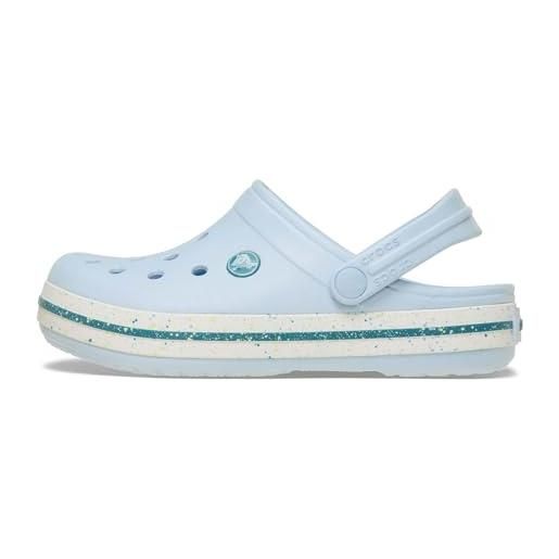 Crocs crocband speckled band clog k, zoccoli unisex - bambini e ragazzi, blue frost, 37/38 eu