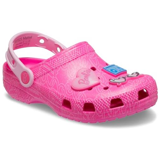 Crocs mattel pink barbie classic clog k, zoccoli unisex - bambini e ragazzi, multicolore, 37/38 eu