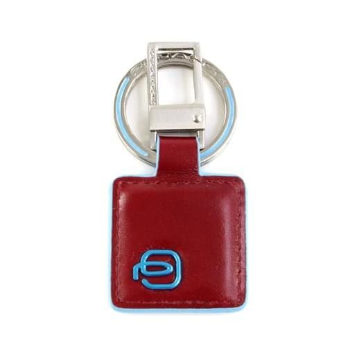 Piquadro pc3757b2/r blue square portachiavi, rosso