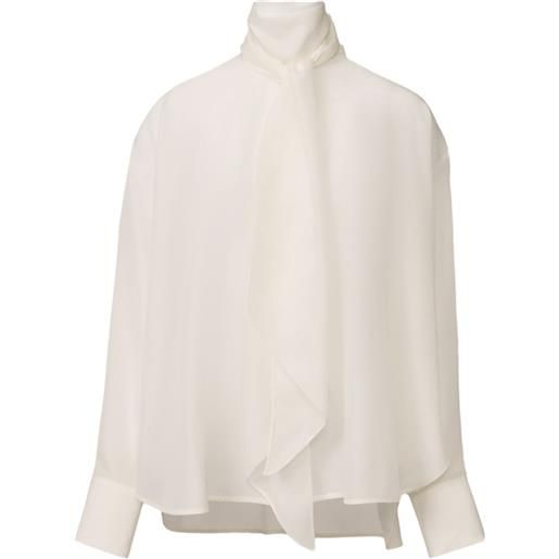 Fabiana Filippi blusa a collo alto - bianco
