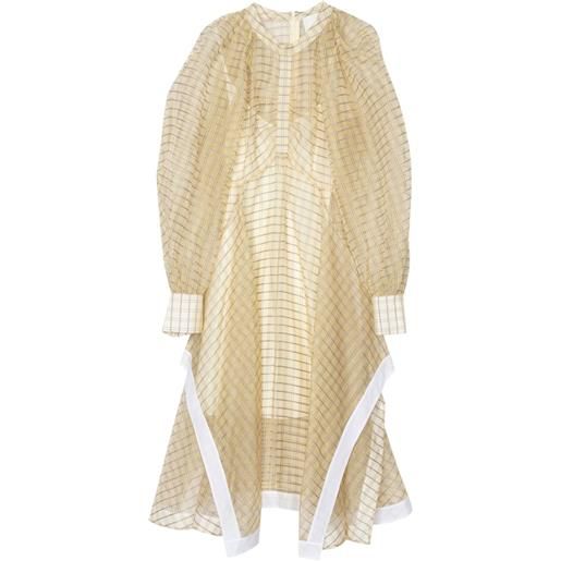 3.1 Phillip Lim abito midi con maniche a palloncino - toni neutri