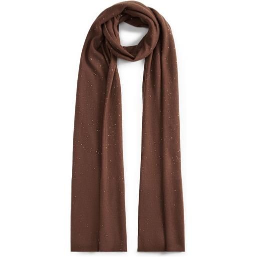 Fabiana Filippi sciarpa a coste - marrone