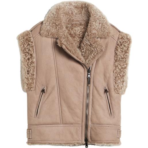 Brunello Cucinelli Kids gilet smanicato - rosa