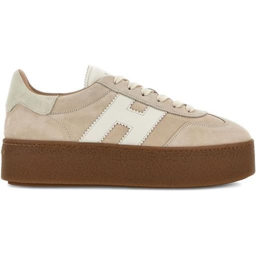 Hogan sneakers h698 plaform - toni neutri