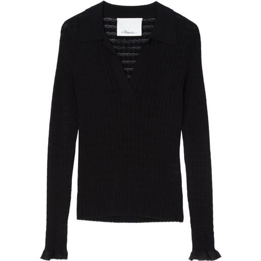3.1 Phillip Lim maglione a coste - nero